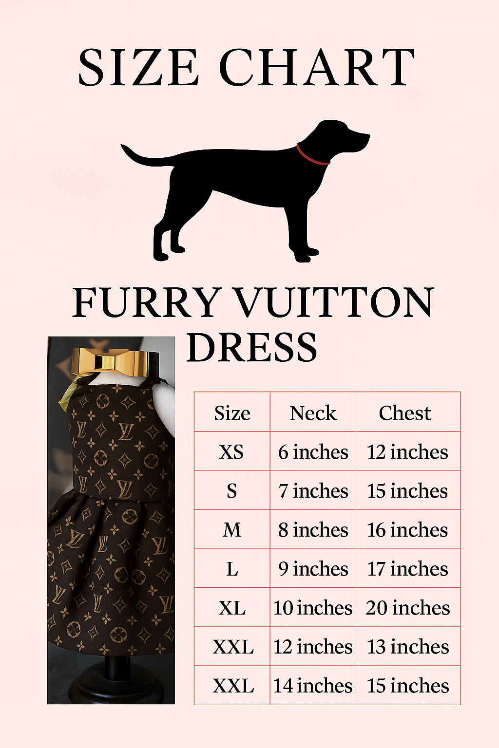 Furry Vuitton Dress